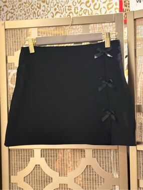 Black Mini Skorts